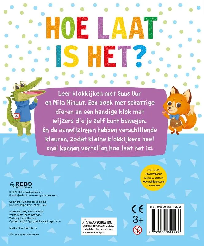 Klokboek-Hoe laat is het? - Leer klokkijken met Muis en Giraf | 9789036641272 Klokboek-Hoe laat is het? - Leer klokkijken met Muis en Giraf - Afbeelding 2