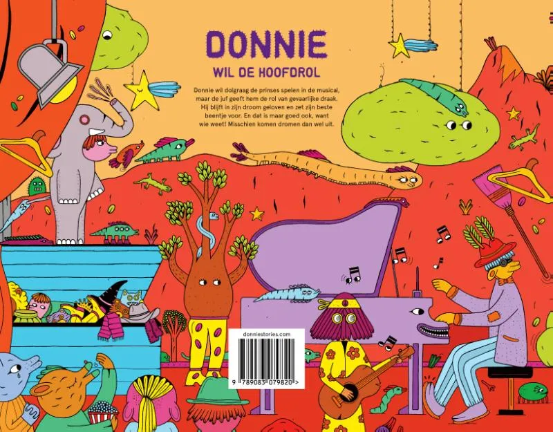 Donnie wil de hoofdrol | 9789083079820 Donnie wil de hoofdrol - Afbeelding 2