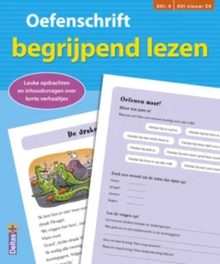 Oefenschrift begrijpend lezen leuke opdrachten en inhoudsvragen over eenvoudige verhaaltjes 2de leerjaar
