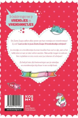 Alternative view of De Zoete Zusjes vriendenboek - Een album vol leuke herinneringen aan je klasgenoten en vrienden