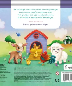 Boerderij – Pop-up geluiden - Luister naar 5 pop-up dieren! | 9789036649414
