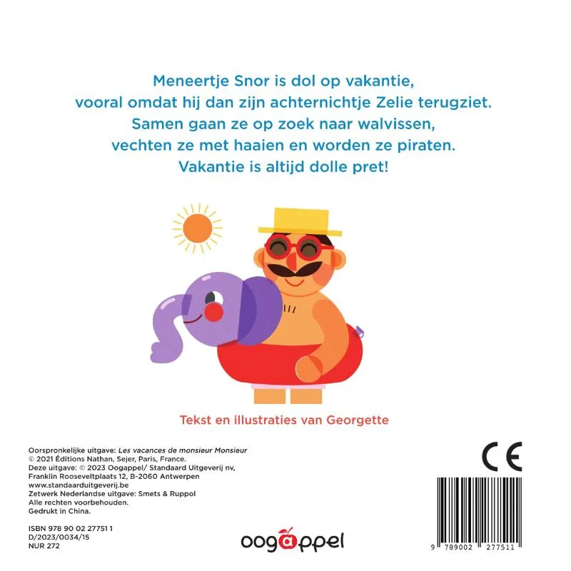 Meneer Snor op vakantie | 9789002277511 Meneer Snor op vakantie - Afbeelding 2