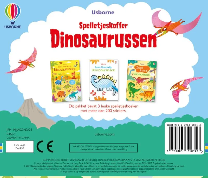 Spelletjeskoffer Dinosaurussen | 9781805318743 Spelletjeskoffer Dinosaurussen - Afbeelding 2