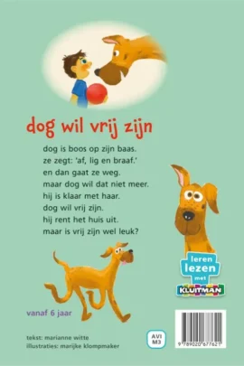 Alternative view of dog wil vrij zijn