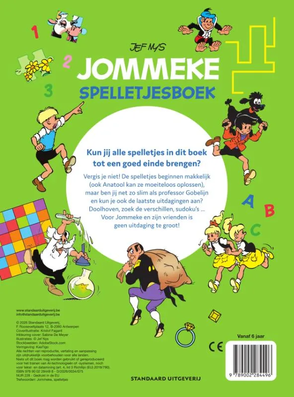 Jommeke Kleuren en tekenen | 9789002284496 Jommeke Kleuren en tekenen - Afbeelding 2