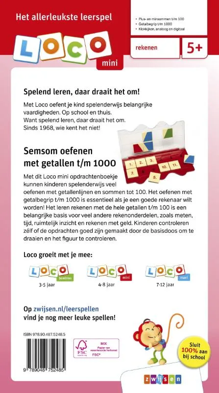 Loco mini semsom oefenen met getallen t/m 1000 | 9789048752485 Loco mini semsom oefenen met getallen t/m 1000 - Afbeelding 2