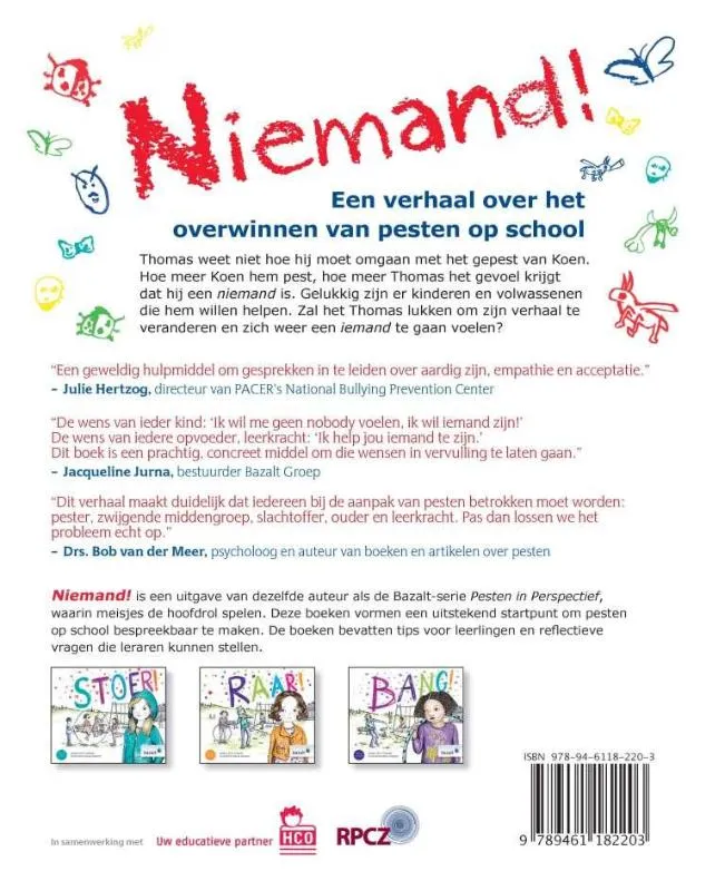 Niemand! | 9789461182203 Niemand! - Afbeelding 2