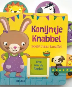 Konijntje Knabbel zoekt haar knuffel