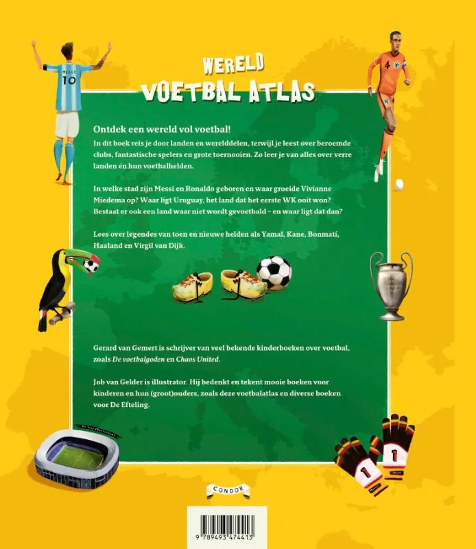 Wereld voetbal atlas | 9789493474413 Wereld voetbal atlas - Afbeelding 2