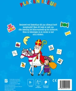 Plakken en kleuren Sinterklaas | 9789403224152 Plakken en kleuren Sinterklaas - Afbeelding 2