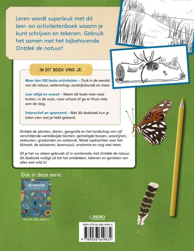 Ontdek de natuur, het doeboek | 9789036649834 Ontdek de natuur, het doeboek - Afbeelding 2