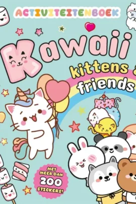 Kawaii kittens & friends activiteitenboek