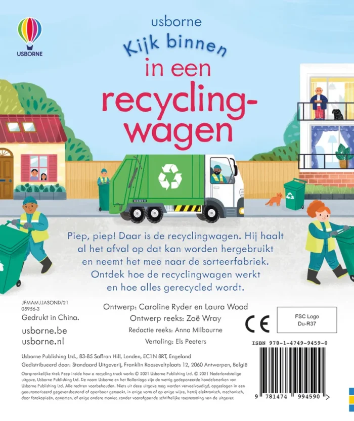 Een recyclingwagen - Afbeelding 2