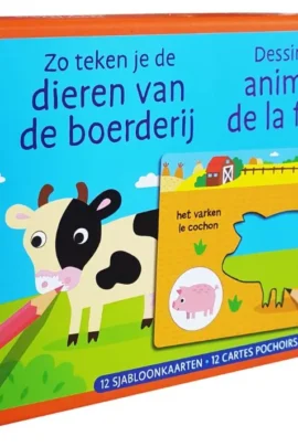 Zo teken je de dieren van de boerderij / Dessine les animaux de la ferme