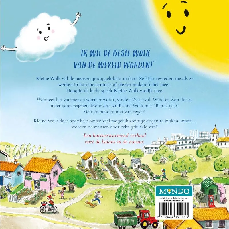 Kleine Wolk wil niet regenen | 9789464395013 Kleine Wolk wil niet regenen - Afbeelding 2