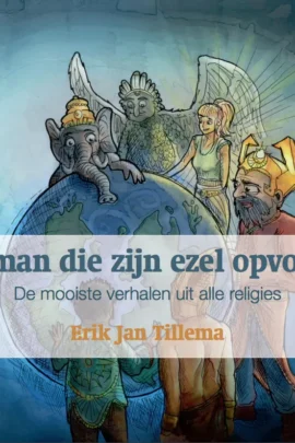 De man die zijn ezel opvouwt
