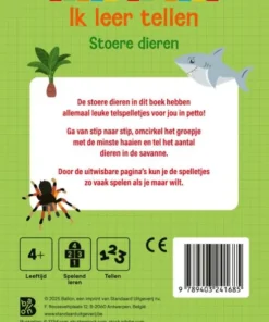 Ik leer tellen Stoere dieren | 9789403241685 Ik leer tellen Stoere dieren - Afbeelding 2