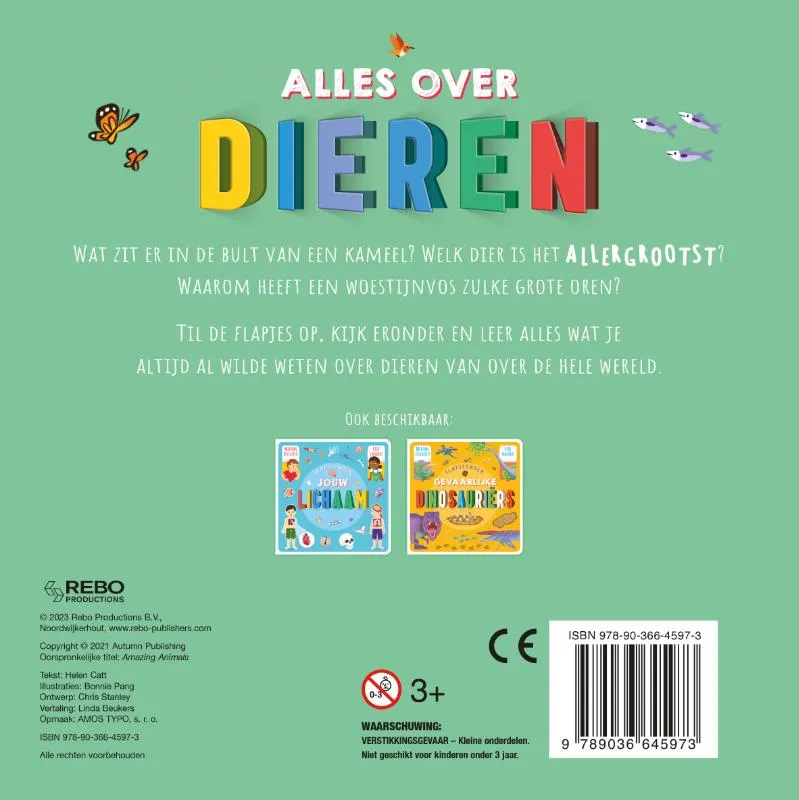 Flapjesboek Alles over dieren - Meer dan 60 flapjes! | 9789036645973 Flapjesboek Alles over dieren - Meer dan 60 flapjes! - Afbeelding 2