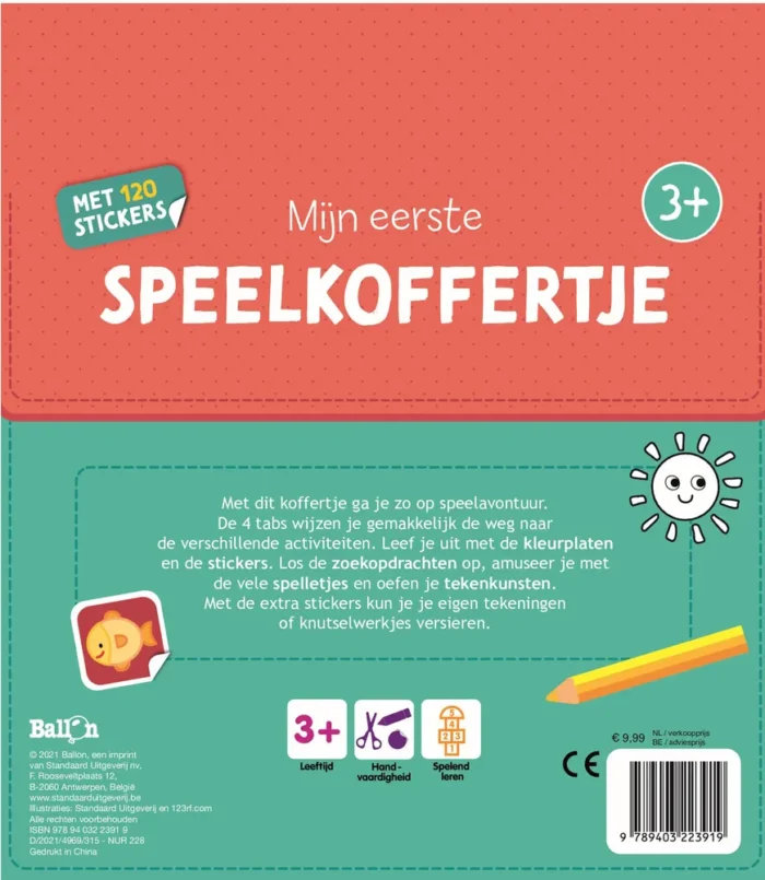 Spelletjesblok met viltstift 3+ Mijn dag - Afbeelding 2
