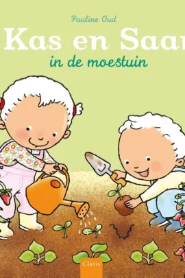 Kas en Saar in de moestuin