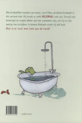 Alternative view of De krokodil die niet van water hield