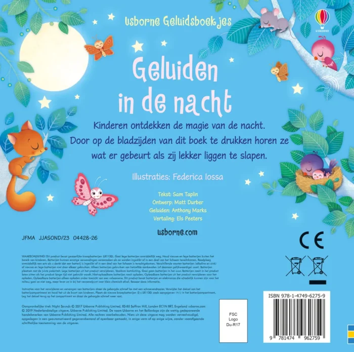 Geluidsboekje – Geluiden in de nacht - Afbeelding 2