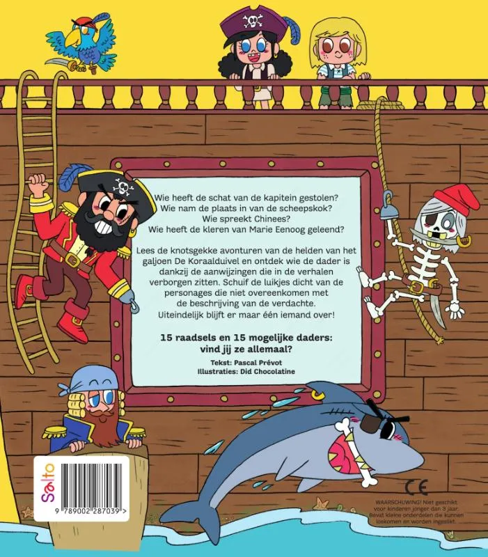 Wie heeft het gedaan? Bij de piraten | 9789002287039 Wie heeft het gedaan? Bij de piraten - Afbeelding 2