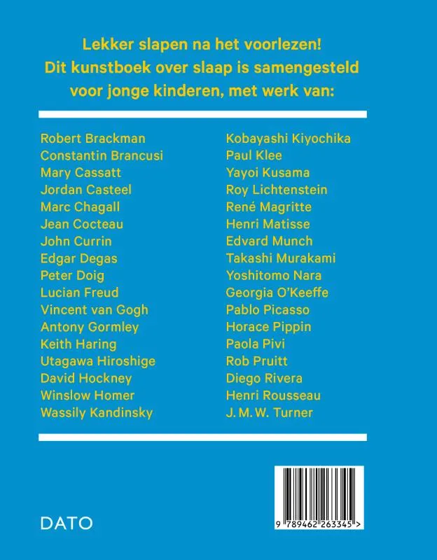 Mijn eerste kunstboek over slaap | 9789462263345 Mijn eerste kunstboek over slaap - Afbeelding 2