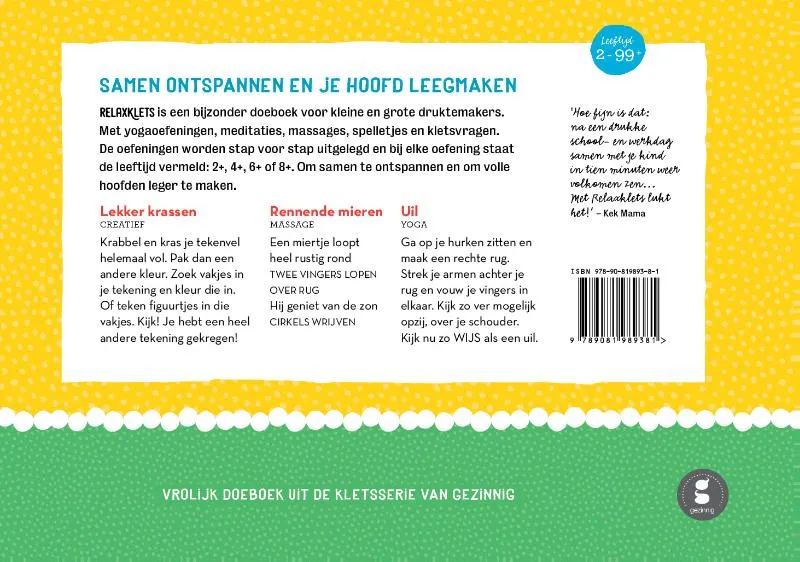 Relaxklets! | 9789081989381 Relaxklets! - Afbeelding 2