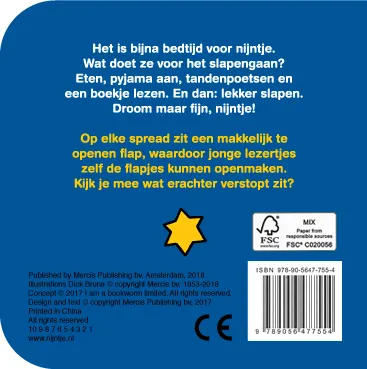 flapjesboek naar bed met nijntje | 9789056477554 flapjesboek naar bed met nijntje - Afbeelding 2