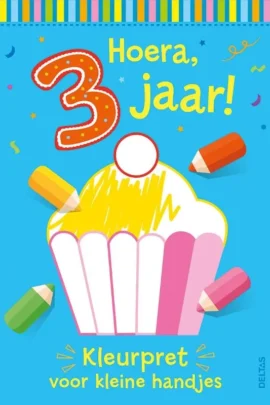 Hoera, 3 jaar! Kleurpret voor kleine handjes