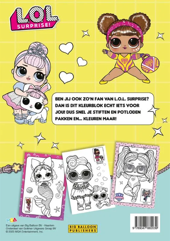 L.O.L. Surprise! Kleurblok | 9789047882039 L.O.L. Surprise! Kleurblok - Afbeelding 2