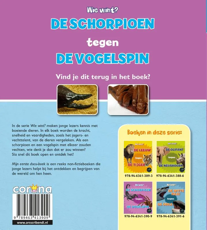 De schorpioen tegen de vogelspin | 9789463413909 De schorpioen tegen de vogelspin - Afbeelding 2