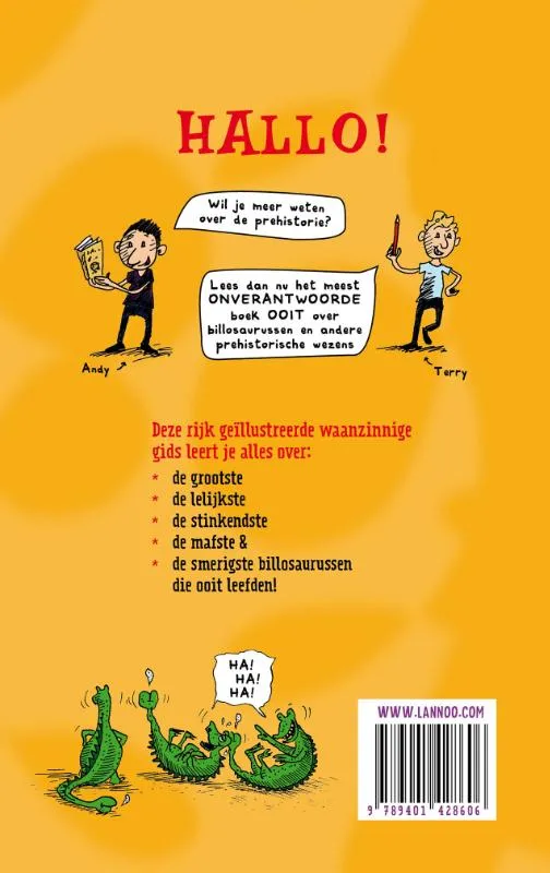 Het waanzinnige boek over de billosaurus en andere prehistorische wezens | 9789401428606 Het waanzinnige boek over de billosaurus en andere prehistorische wezens - Afbeelding 2
