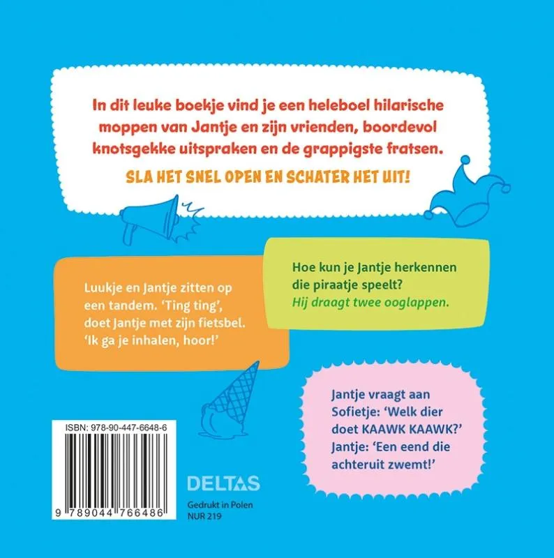 101 megaleuke Jantje moppen voor kinderen | 9789044766486 101 megaleuke Jantje moppen voor kinderen - Afbeelding 2