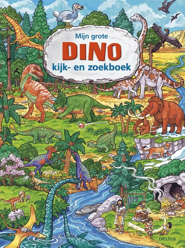 Mijn grote dino kijk- en zoekboek | 9789044743883 Mijn grote dino kijk- en zoekboek
