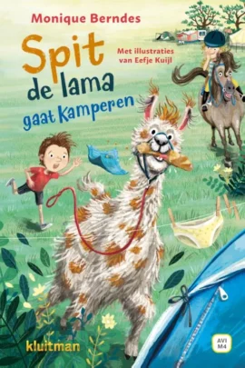 Spit de lama gaat kamperen