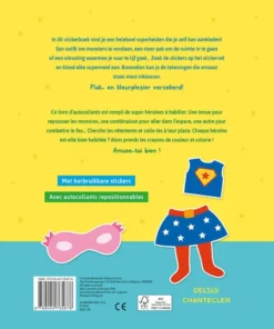Aankleedpoppen / Super girls Sticker Fun - Poupées à habiller | 9789044765878 Aankleedpoppen / Super girls Sticker Fun - Poupées à habiller - Afbeelding 2