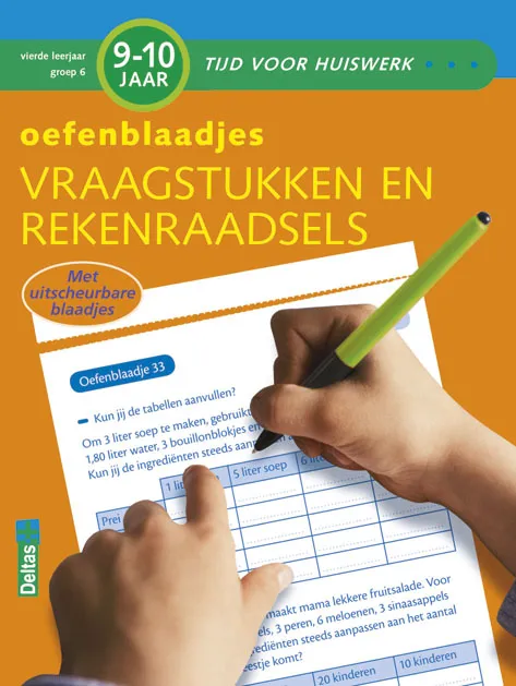 Oefenblaadjes Vraagstukken en rekenraadsels 9-10 jr | 9789044726213 Oefenblaadjes Vraagstukken en rekenraadsels 9-10 jr