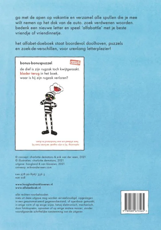 Alfabet doeboek | 9789089673565 Alfabet doeboek - Afbeelding 2