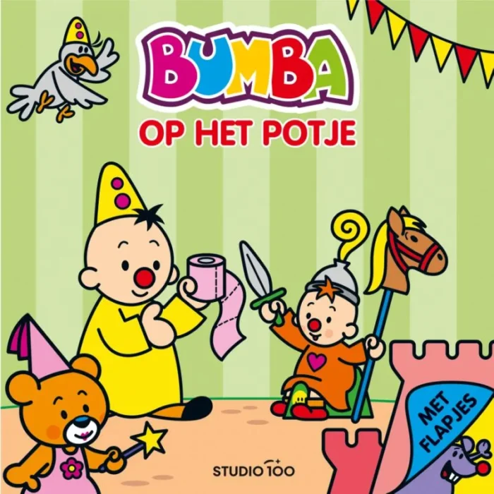 kartonboek met flapjes - Op het potje