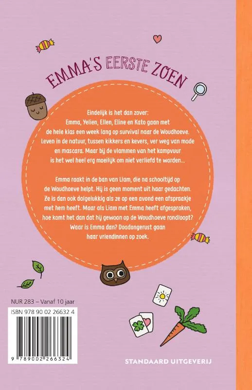 Emma's eerste zoen | 9789002266324 Emma's eerste zoen - Afbeelding 2