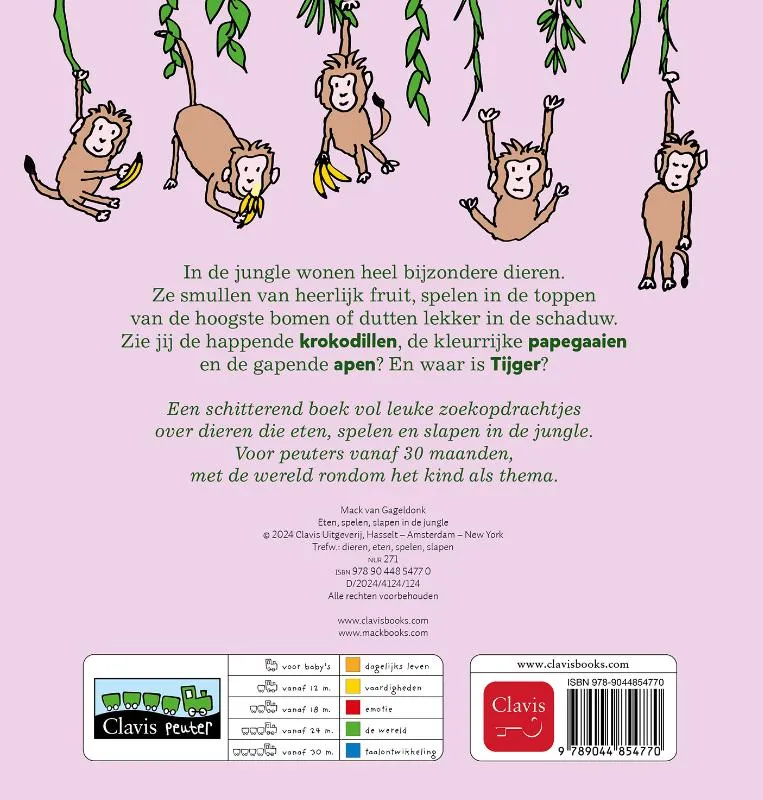 Eten, spelen, slapen in de jungle | 9789044854770 Eten, spelen, slapen in de jungle - Afbeelding 2