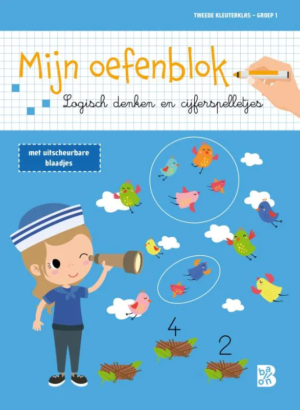 Mijn oefenblok Telspelletjes 3de kleuterklas-groep 2 | 9789403232744 Mijn oefenblok Telspelletjes 3de kleuterklas-groep 2