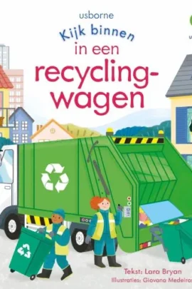 Een recyclingwagen