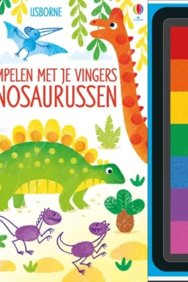 Stempelen met je vingers Dinosaurussen