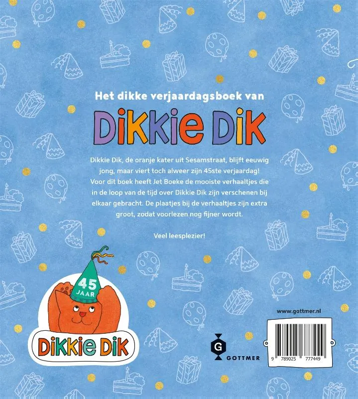 Het dikke verjaardagsboek van Dikkie Dik | 9789025777449 Het dikke verjaardagsboek van Dikkie Dik - Afbeelding 2