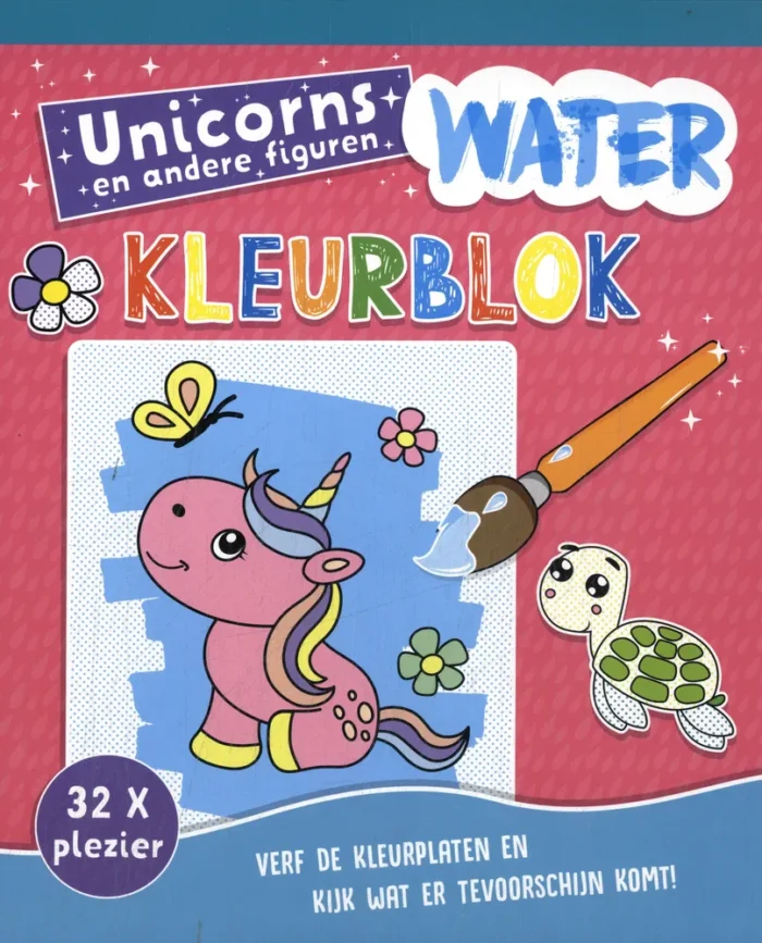 Waterkleurblok Unicorns