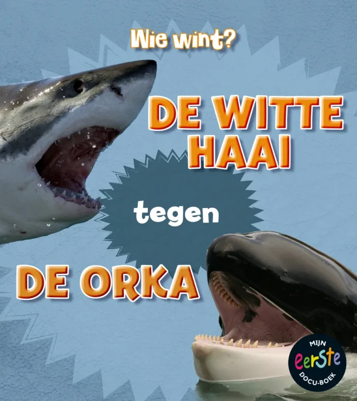 De witte haai tegen de orka