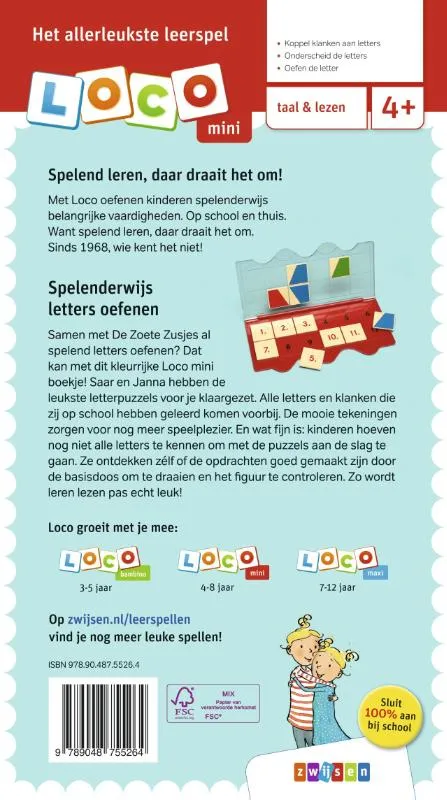 De Zoete Zusjes spelen met letters 4-6 jaar | 9789048755264 De Zoete Zusjes spelen met letters 4-6 jaar - Afbeelding 2